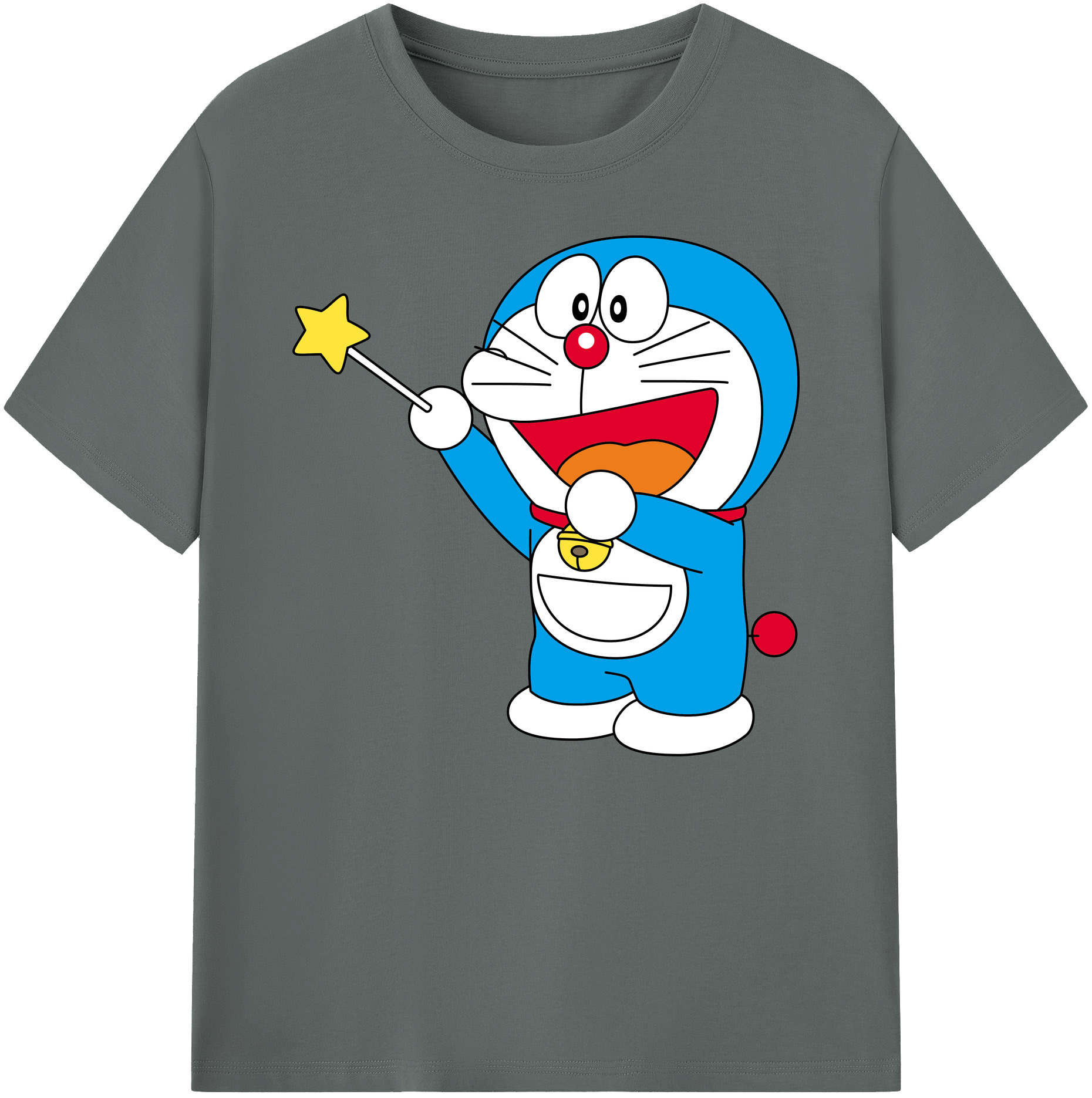 （画像用） ドラえもん Doraemon 綿100％ メンズ半袖Tシャツ｜肌触りやわらか＆通気性